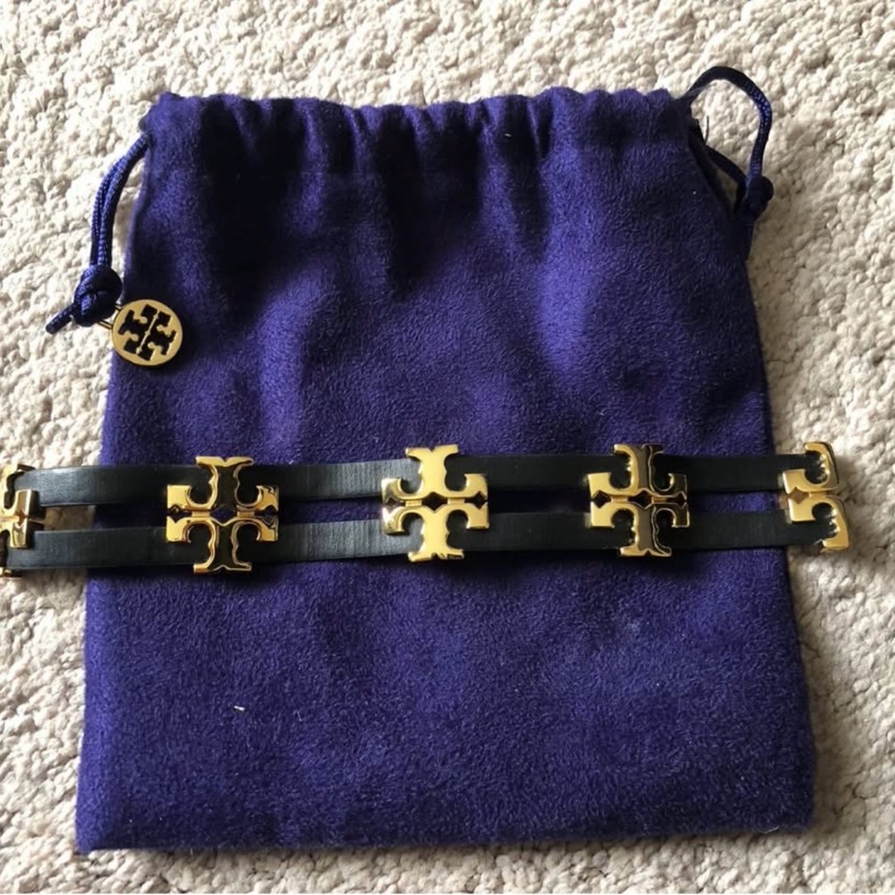 Tory Burch Serif T stacked bracelet